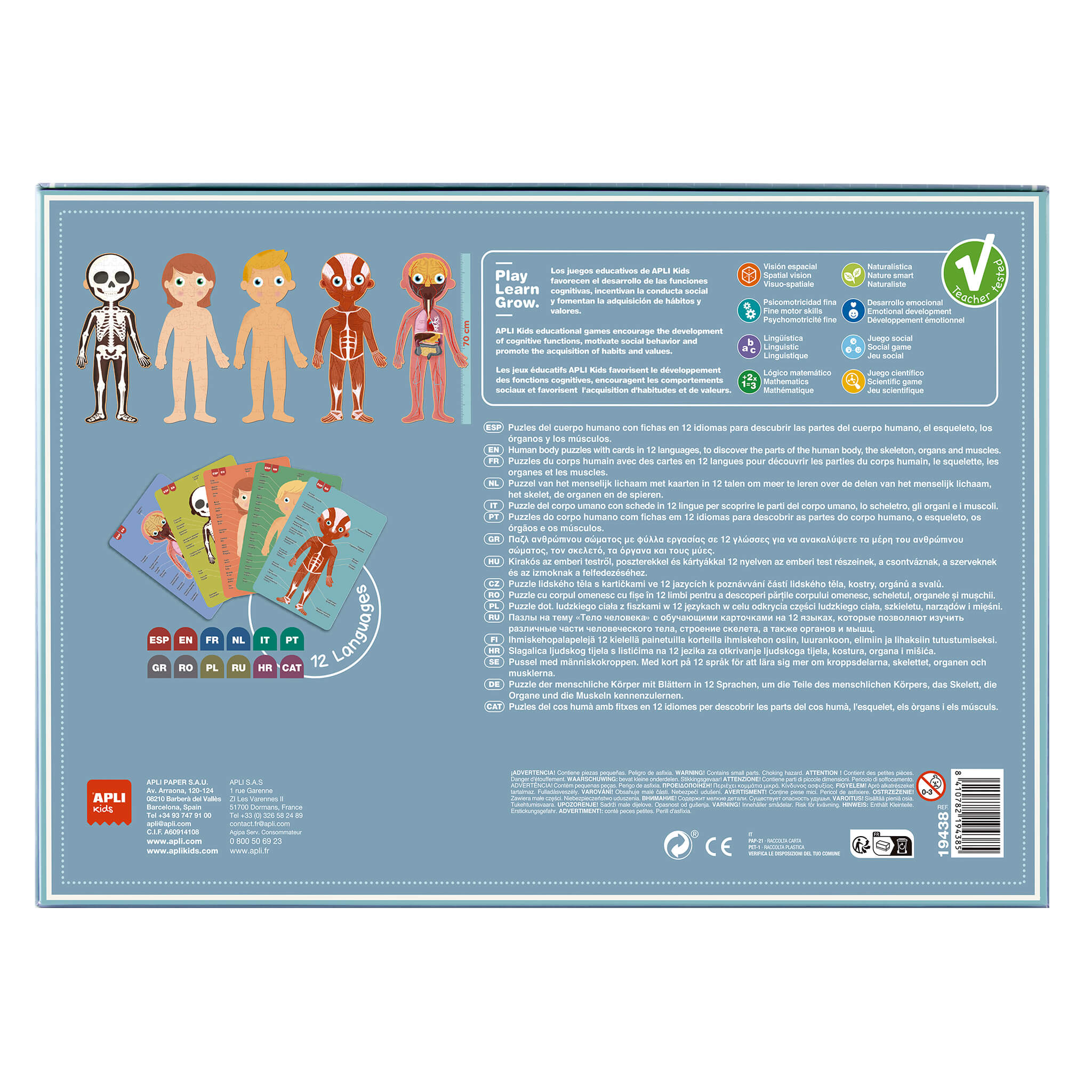 18531 About The Human Body Magnetic Game, Multicoloured