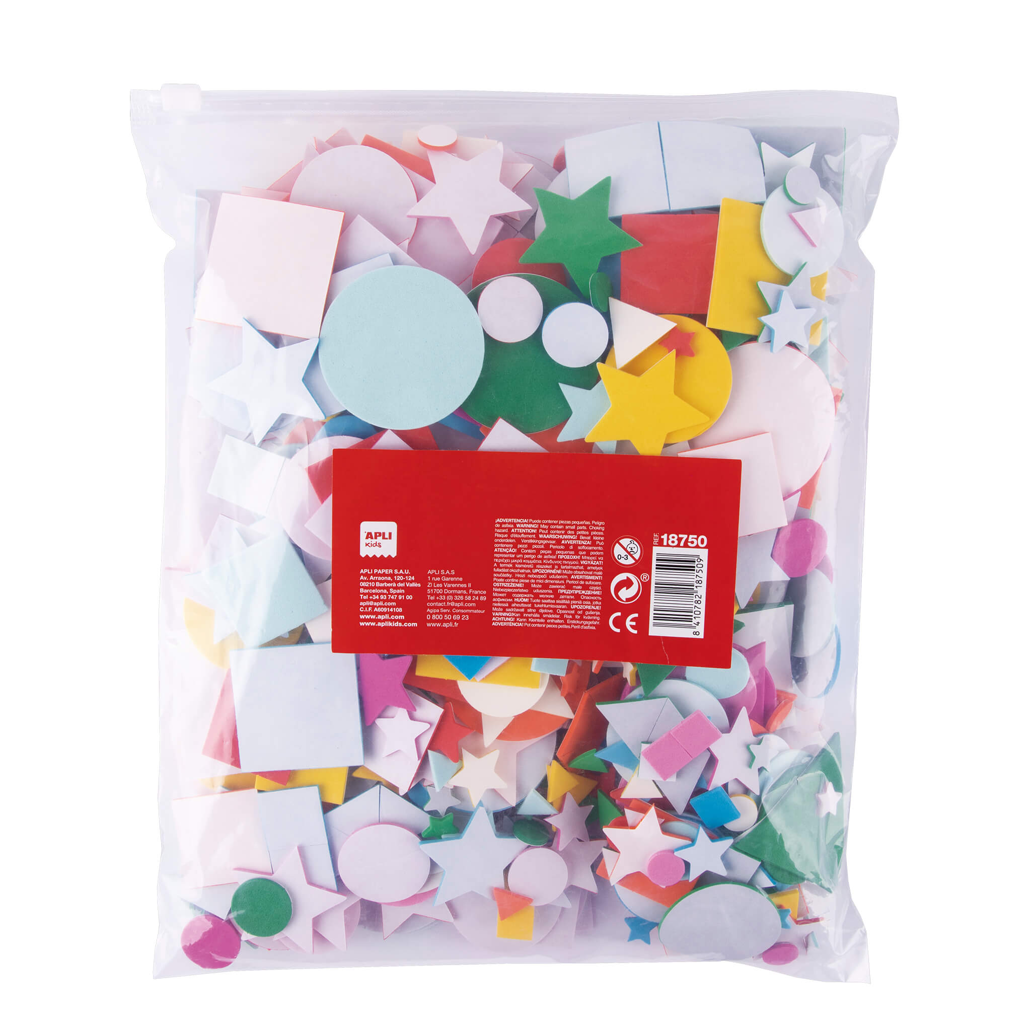 EVA foam shapes 500 u. | APLI