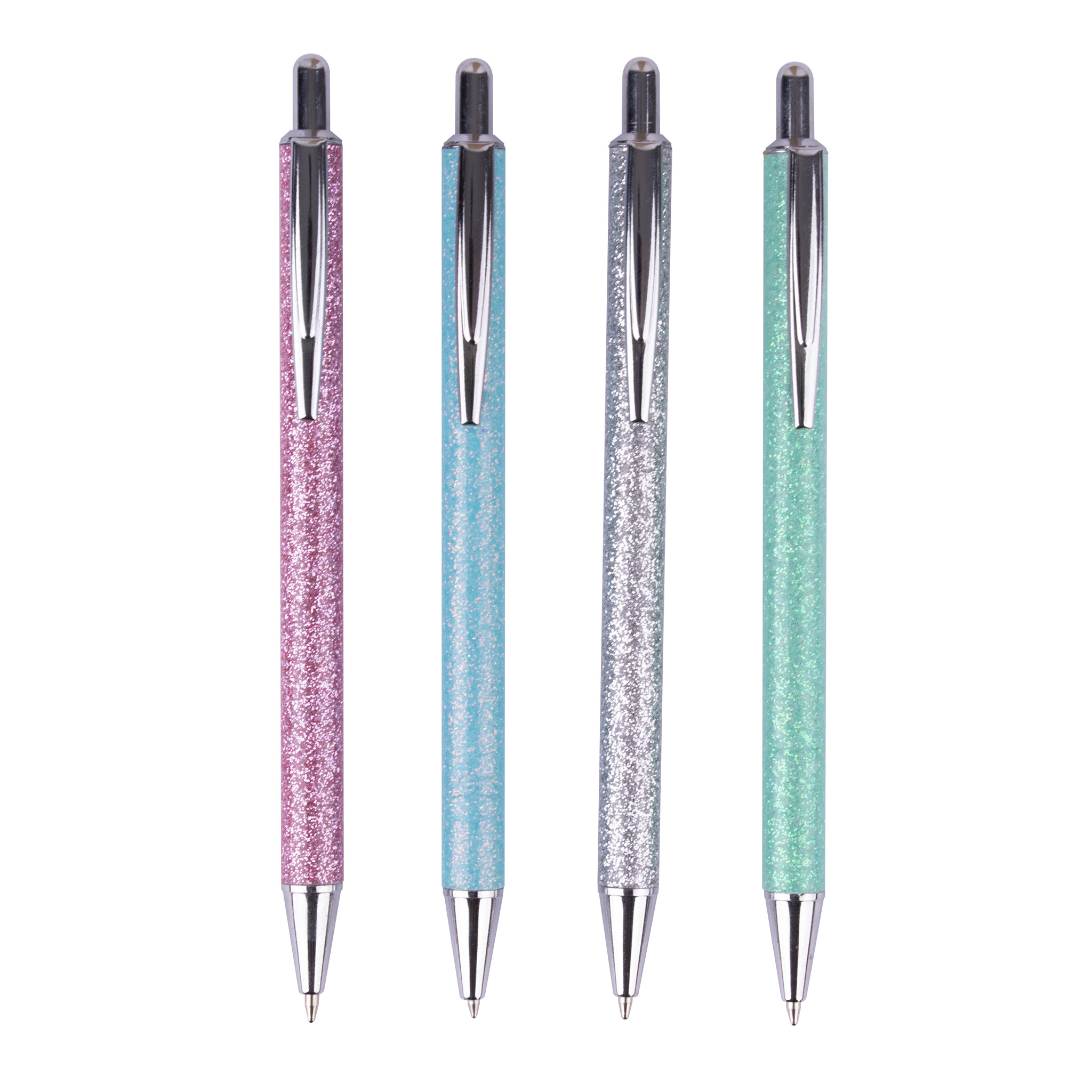 Silver Glitter Ballpoint Pen